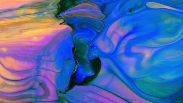Abstract Colorful Sacral Liquid Waves Texture 446