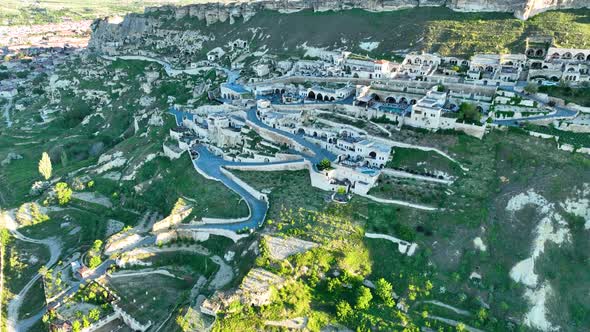 Great hotel in Cappadocia Aerial View 4 K Urgup City