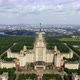 Moscow State University MSU in Sparrow Hills Russia Aerial View - VideoHive Item for Sale