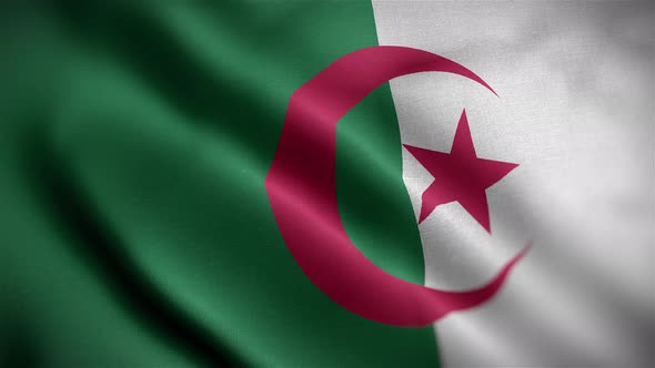 Algeria Flag Angle