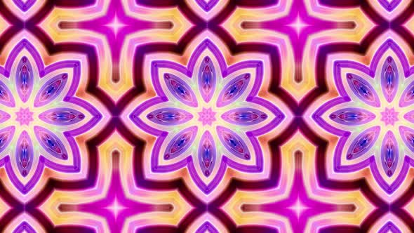 Multi Color Kaleidoscope Loop 4K 08