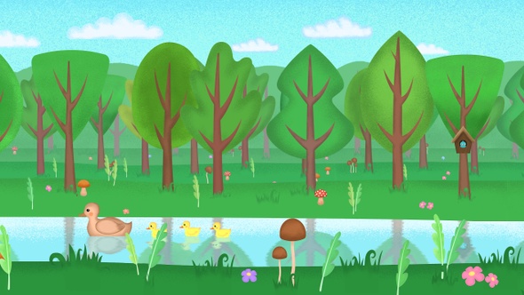 Cartoon Forest