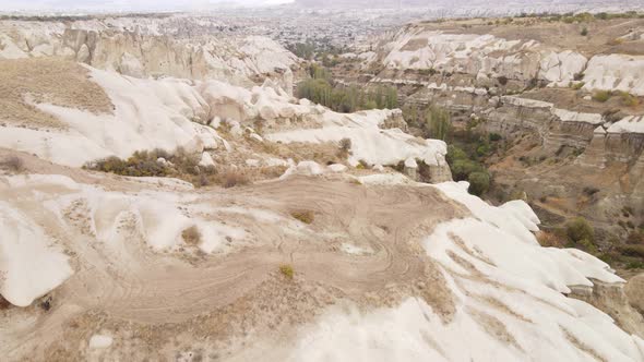 Cappadocia Landscape Aerial View. Turkey. Goreme National Park