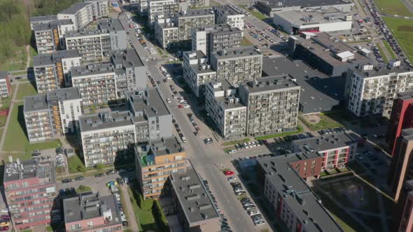 City District with Modern Looking Houses