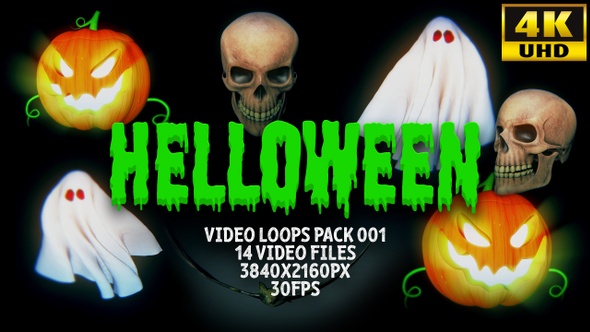 Helloween Video Loops Pack 001