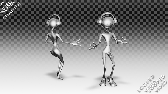 Silver Man and Woman - Dance Energetic Pack