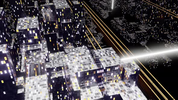 Dark Night City Street 03 4K alt