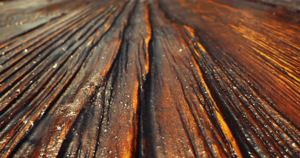 Closeup Wooden Aged Brown Table Background Old Grunge Dark Wood Surface Texture