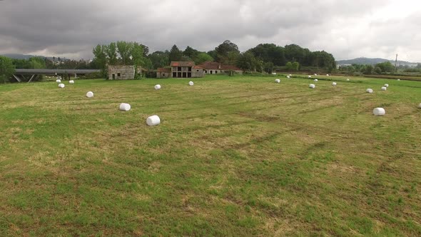 Haystack in Abandoned Farmland