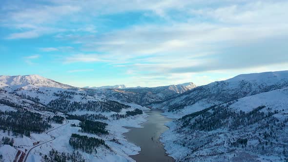 Mountain Landscape From a Drone