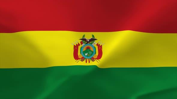 Bolivia Waving Flag 4K Moving Wallpaper Background