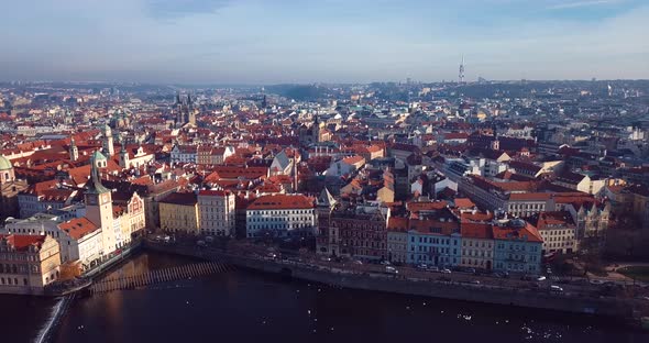4 K Prague Aerial