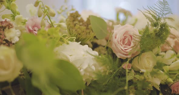 Decorated Table for Wedding Dinner