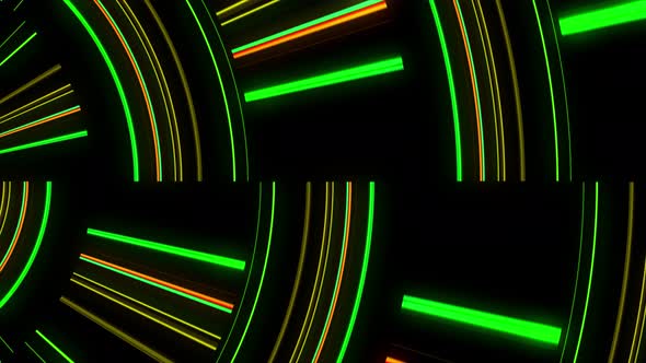 Abstract Multicolor Light Blinking 4K 18