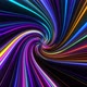 4K Abstract Colorful moving neon Twirl lines DJ background - VideoHive Item for Sale