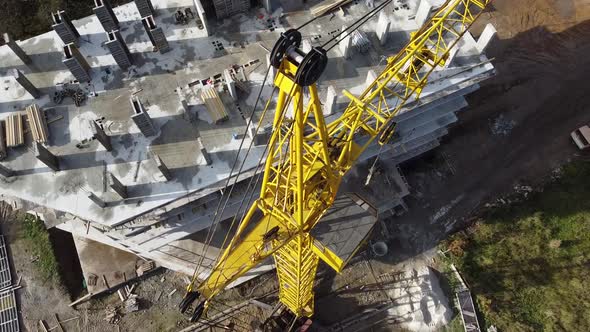 Tower crane on construction plant 8