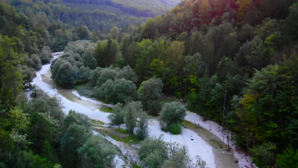 Drone Video of an River
