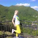 Woman in Lugano Monte Bre Mount - VideoHive Item for Sale
