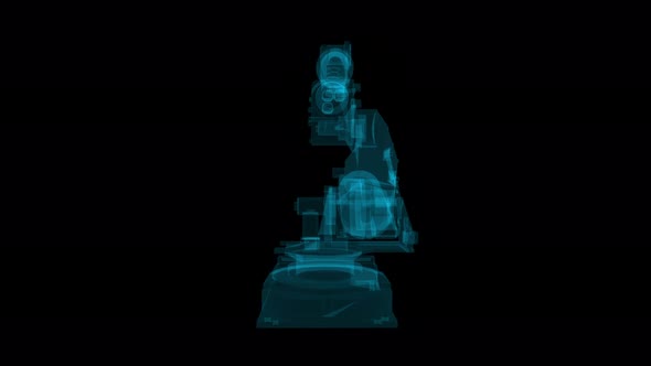 Industrial Robotic Arms XRay Hologram alt
