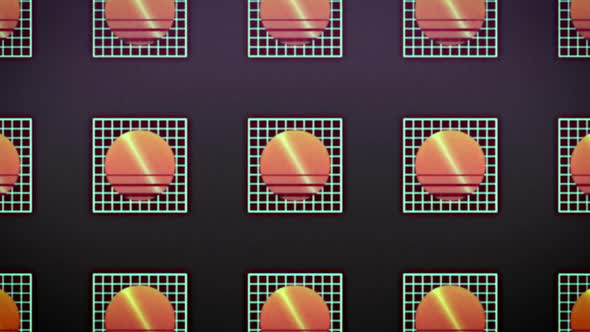 Retrowave Sunset 80s Background Loop alt