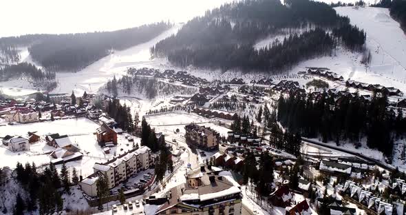 Beautiful Mountain Landscape at Winter