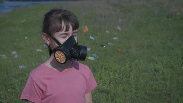 In Respirator By Garbage.