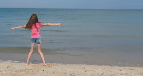 Spinning Around on the Beach