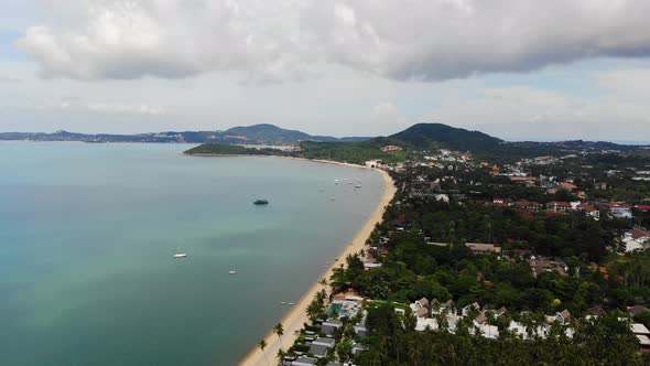 Beautiful high view of nature with sea ocean