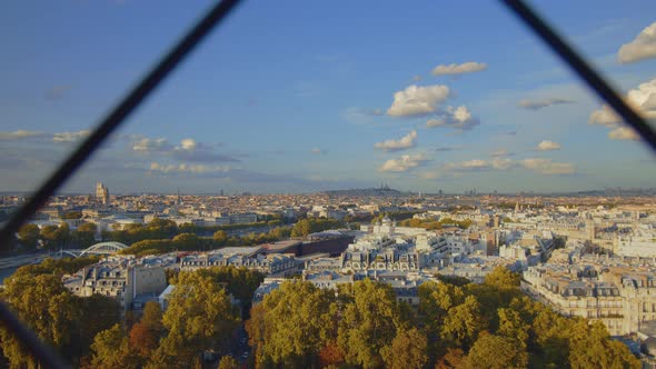 View of the city from the Eiffel Tower