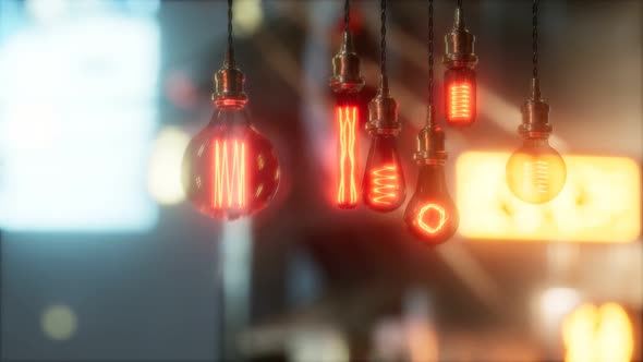 Old Retro Vintage Incandescent Light Bulb alt