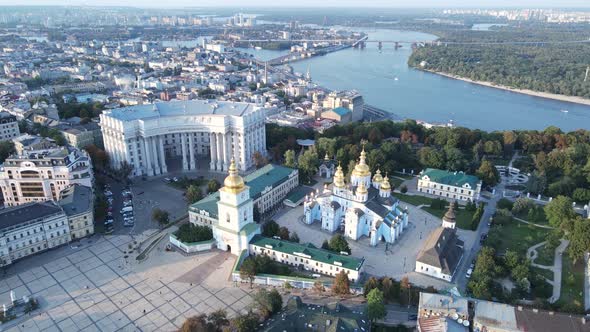 Kyiv - Aerial View of the Capital of Ukraine. Kiev