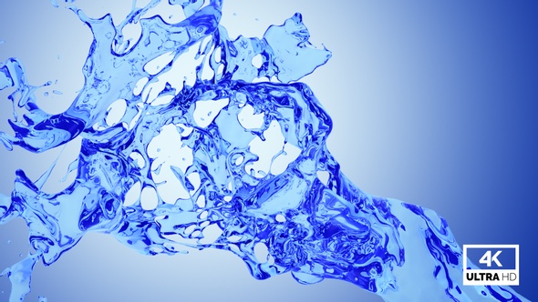 Splash Of Blue Water V3