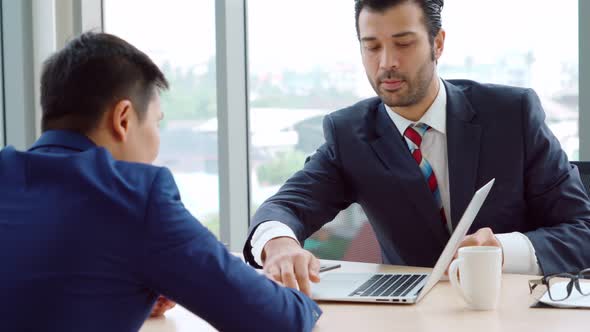 Job Seeker in Job Interview Meeting with Manager