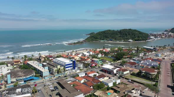 Itanhaem Sao Paulo Brazil. Popular coast city of south coast of Sao Paulo state