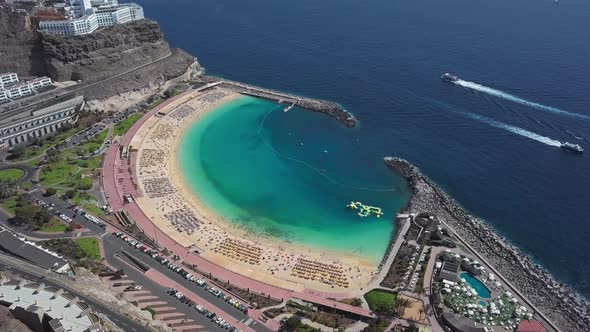 Aerial View of the Amadores Beach, Gran Canaria