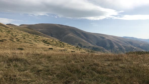 Stara planina mountain ranges in Eastern Serbia 4K 2160p 30fps UltraHD footage - Endless  valley und