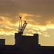 Clouds at Sunset on the Background of a Crane - VideoHive Item for Sale