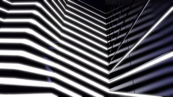 Sci Fi Wall Light Tunnel 04 4K alt