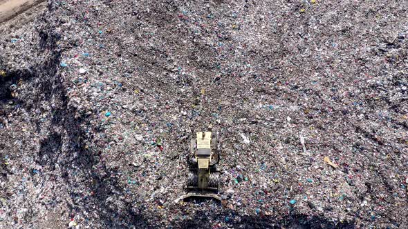 Flying Above a Landfill