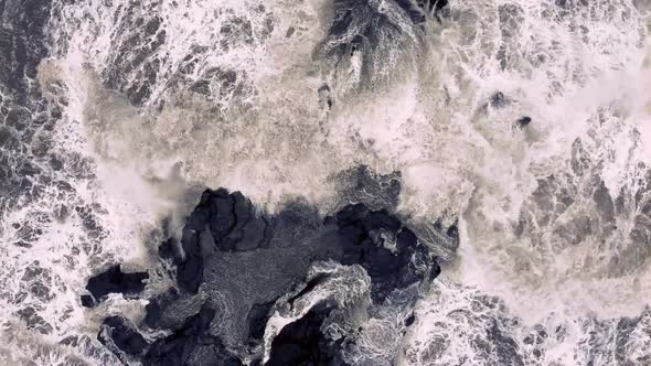 FULLHD Epic Storm on the Mengening Beach Aerial