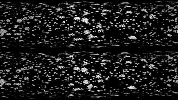Falling Snowflakes 360 Stereo VR alt