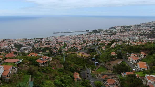 Cable car (Teleferico) from Funchal to Monte, Madeira, Portugal