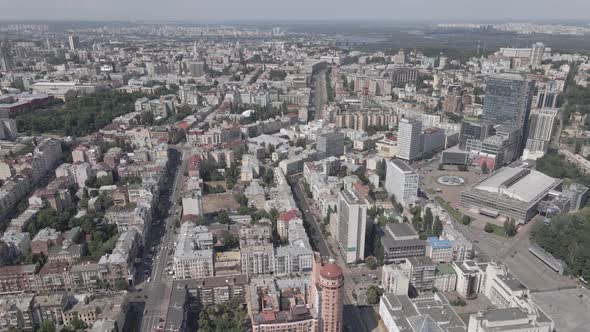 Aerial View of Kyiv By Day. Ukraine