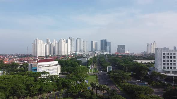 Aerial Surabaya City