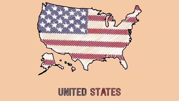 United States Cartoon Map