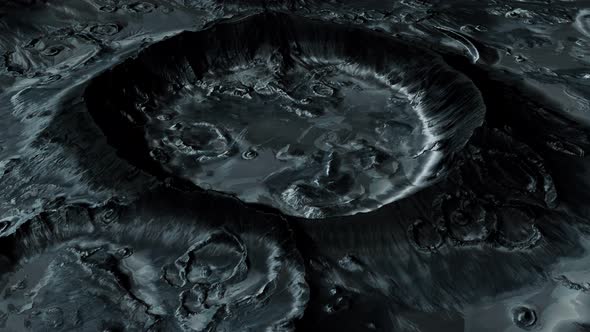 Moon Surface with Many Craters alt