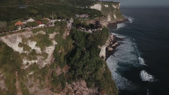 Aerial View of Pura Uluwatu Temple