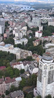 Kyiv Ukraine Aerial View of the City