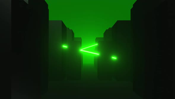 4k Green Laser Corridor alt