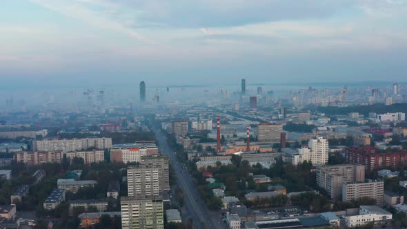 Light Fog Over the City